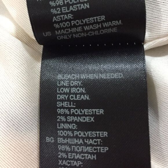 H&M Yellow Black Dot Shift Dress Pockets Size 4 - Picture 8 of 8